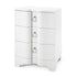 Bardot 3 Drawer Side Table - White