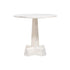 Camellia Round Side Table - Angel White